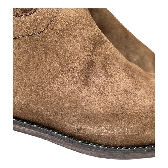 Franco Sarto Brenna Brown Suede Boots Size 8 Wide Calf - Picture 11 of 11